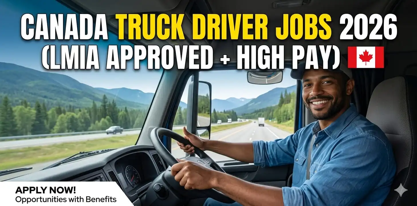 Canada Truck Driver Jobs 2026 (LMIA Approved + High Pay)